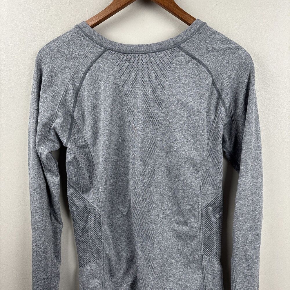 Zella Womens Medium Athletic Pullover Top Space Gray Long Sleeve Thumbholes - Picture 7 of 8
